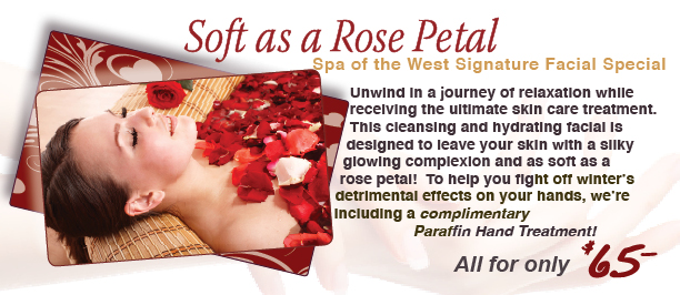 Soft as a Rose Petal Signature Facial Special with FREE paraffin hand treatment
